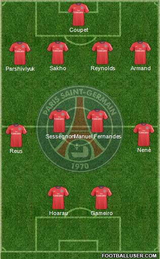 Paris Saint-Germain Formation 2010