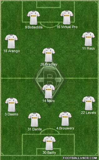 Borussia Mönchengladbach football formation