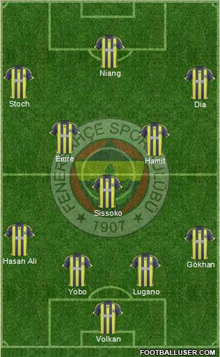 Fenerbahçe SK Formation 2010