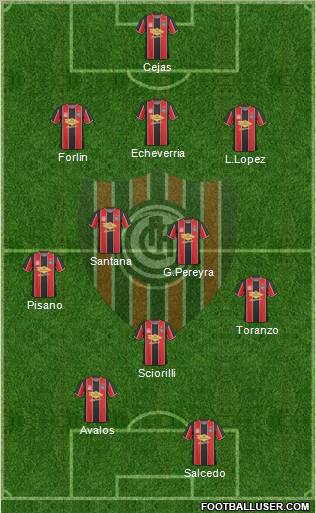 Chacarita Juniors Formation 2010