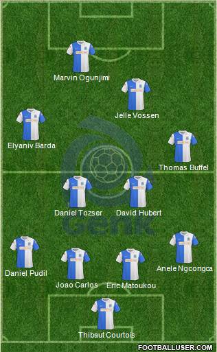 K Racing Club Genk 4-4-2 football formation