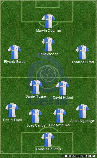 K Racing Club Genk 4-3-3 football formation