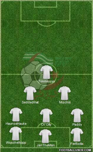 Algeria football formation