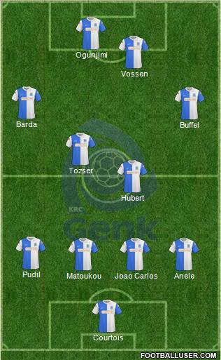 K Racing Club Genk 4-4-2 football formation