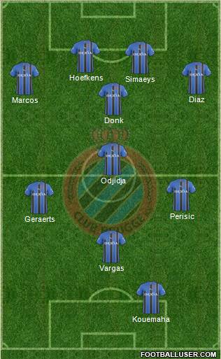 Club Brugge KV football formation