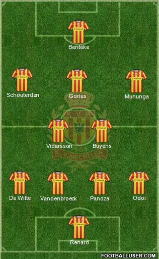 Yellow Red KV Mechelen Formation 2010