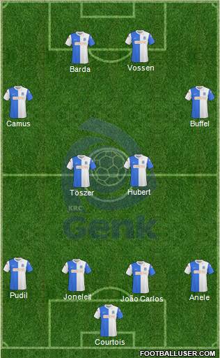 K Racing Club Genk football formation