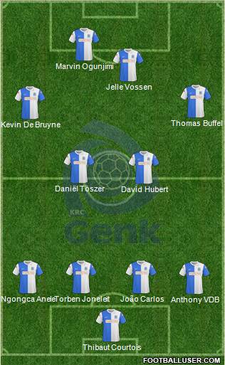 K Racing Club Genk football formation