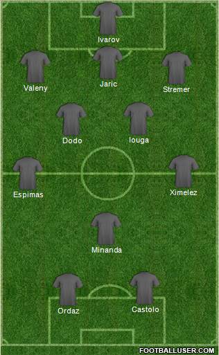 Pro Evolution Soccer Team Formation 2010