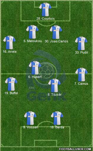 K Racing Club Genk football formation