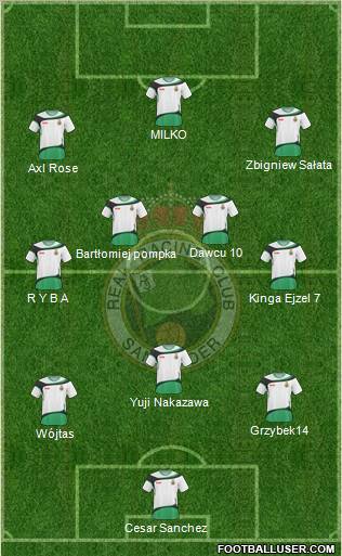 R. Racing Club S.A.D. football formation