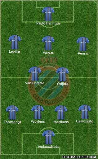 Club Brugge KV football formation