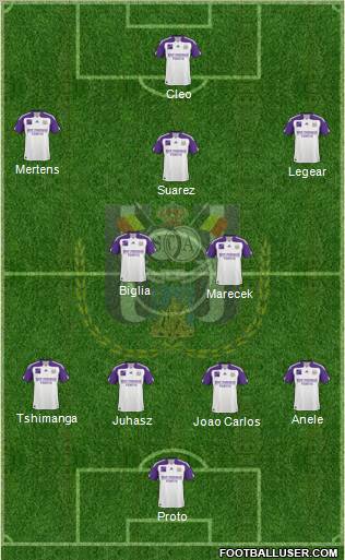 RSC Anderlecht football formation