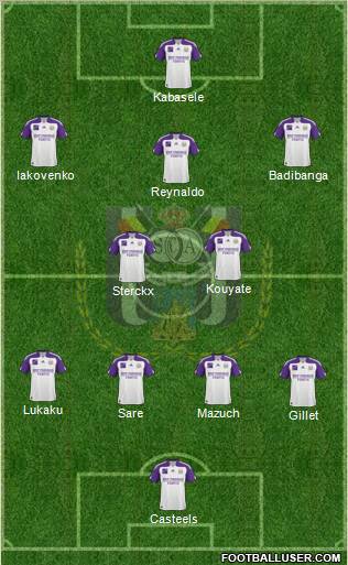 RSC Anderlecht football formation