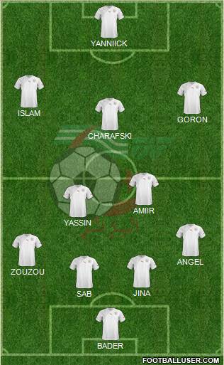 Algeria football formation