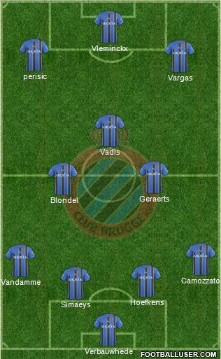 Club Brugge KV football formation