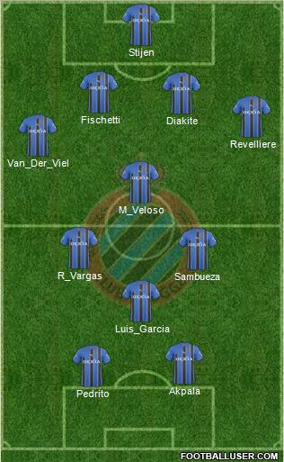 Club Brugge KV football formation