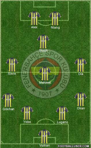 Fenerbahçe SK Formation 2010