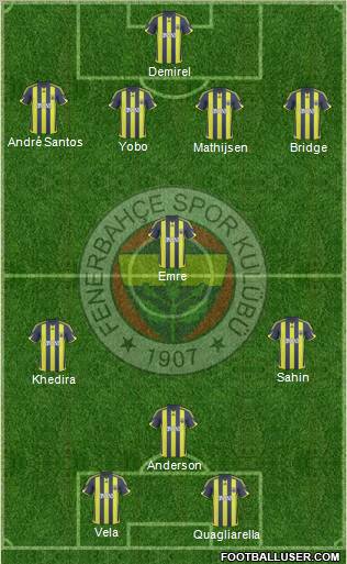 Fenerbahçe SK Formation 2010