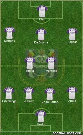 RSC Anderlecht football formation