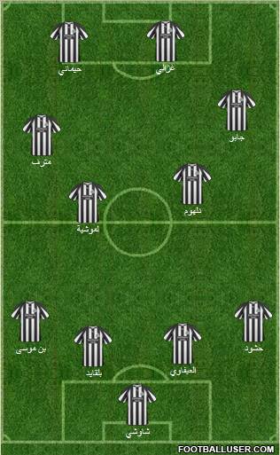 Newcastle United Formation 2010