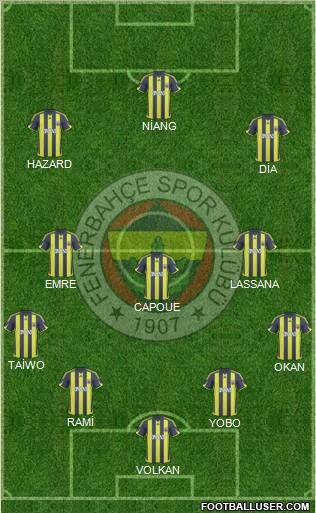 Fenerbahçe SK Formation 2010