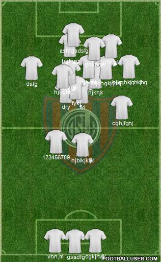 San Lorenzo de Almagro football formation