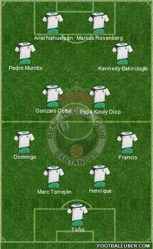 R. Racing Club S.A.D. football formation