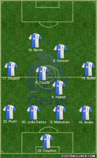 K Racing Club Genk football formation