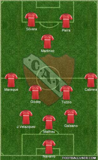 Independiente Formation 2010
