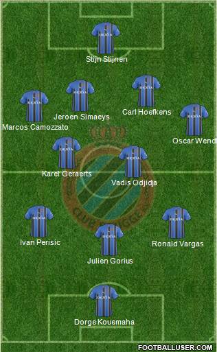 Club Brugge KV football formation