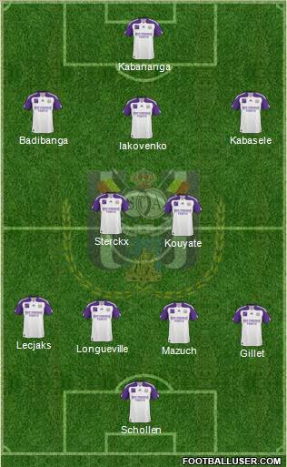 RSC Anderlecht football formation