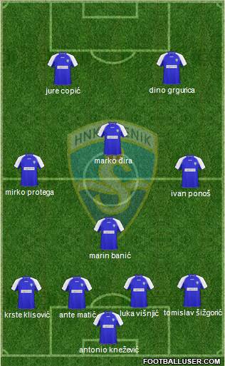HNK Sibenik Formation 2010