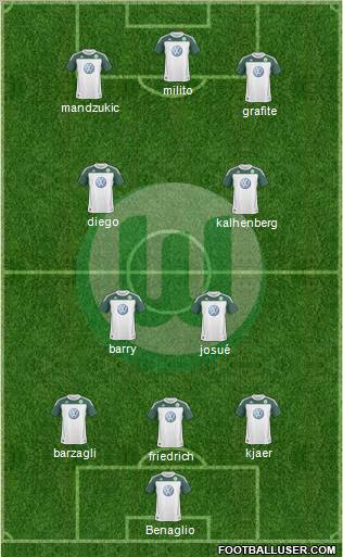 VfL Wolfsburg Formation 2010