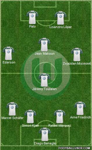 VfL Wolfsburg Formation 2010