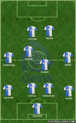 K Racing Club Genk football formation