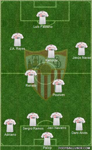 Sevilla F.C., S.A.D. Formation 2010