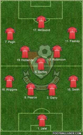 AFC Bournemouth 4-5-1 football formation