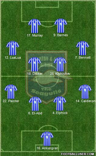 Brighton and Hove Albion Formation 2010