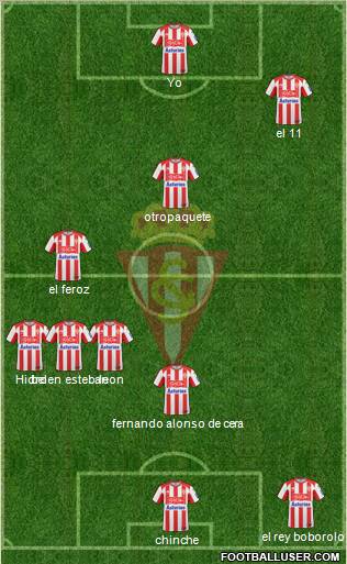 Real Sporting S.A.D. football formation