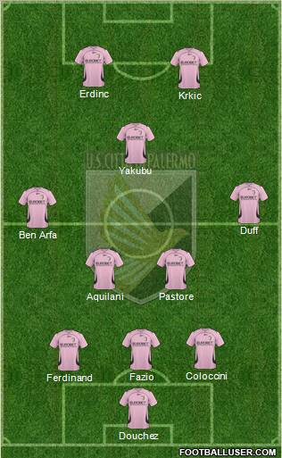 Città di Palermo football formation