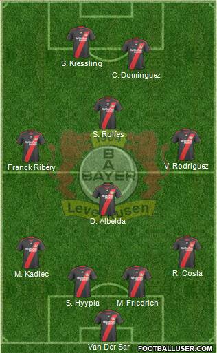 Bayer 04 Leverkusen Formation 2010