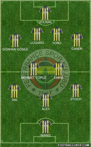 Fenerbahçe SK Formation 2010