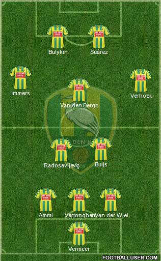 ADO Den Haag Formation 2010