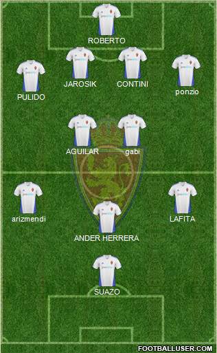 R. Zaragoza S.A.D. football formation