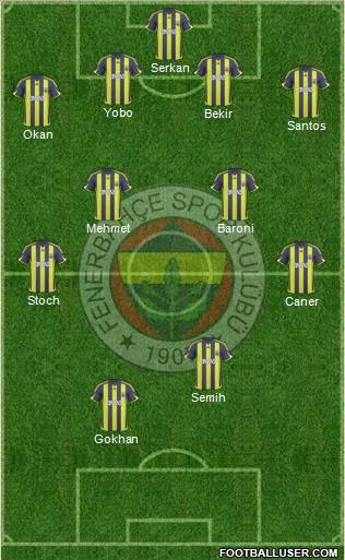 Fenerbahçe SK Formation 2010