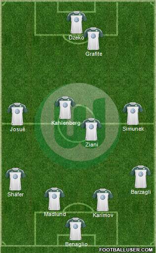 VfL Wolfsburg Formation 2010