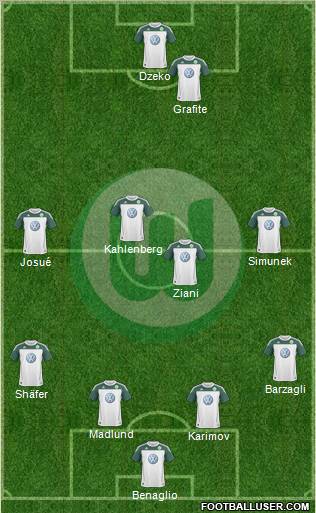 VfL Wolfsburg football formation