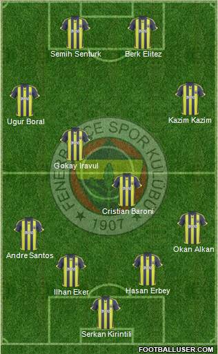 Fenerbahçe SK Formation 2010