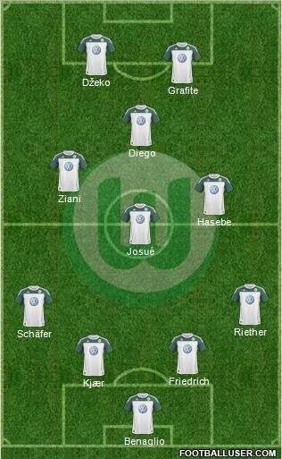 VfL Wolfsburg Formation 2010